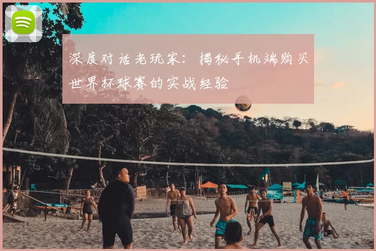 深度对话老玩家:揭秘手机端购买世界杯球赛的实战经验